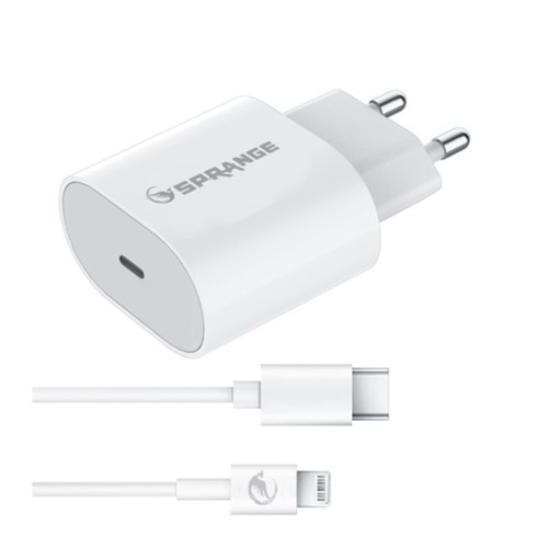 Sprange P-L18 Iphone 11 12 Pro Max Hızlı Şarj Max 23W Usb-C Şarj Cihazı
