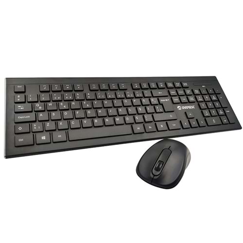 Everest KM-9675 Siyah Kablosuz 1600dpi Q Standart Klavye + Mouse Set