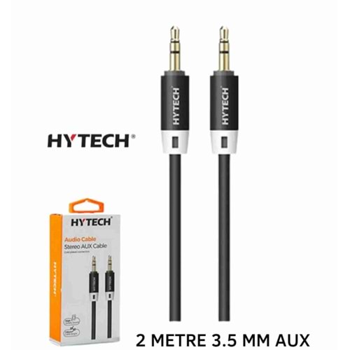 Hytech HY-X75 2mt Siyah 3.5mm Stereo Ses Kablosu