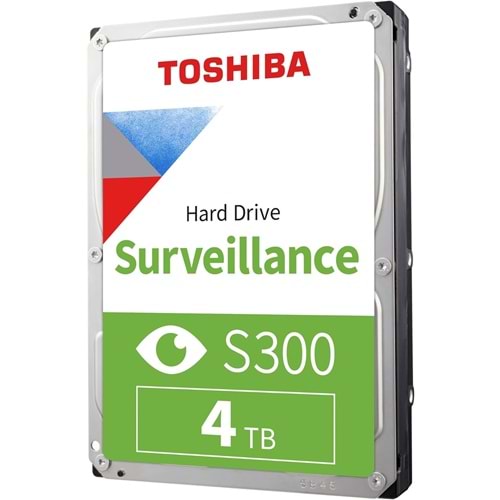 Toshiba S300 4TB 3.5” Dahili HDD 256MB Cache, 6Gb/s, 5400RPM, Güvenlik ve Gözetim 7/24 HDWT840UZSVA Hdd Disk