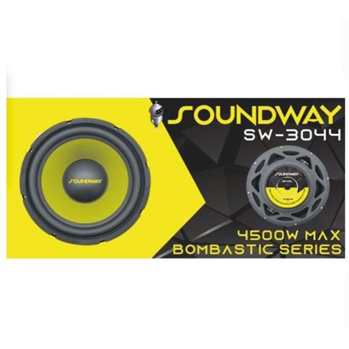 Soundway SW-3044 Bass Subwoofer 30cm 4500 Watt Bufer Kabinsiz