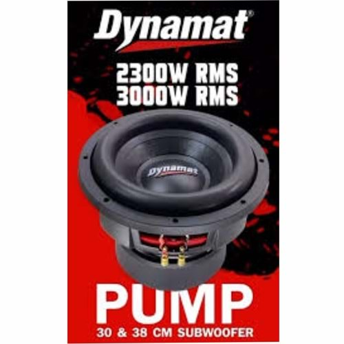 Dynmat PUMP 15 38 Cm 3000 Rms 6000 Watt Oto Subwoofer