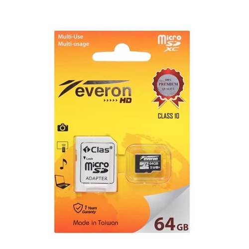 Everon 64 GB Micro SD Class 10 Hafıza Kartı