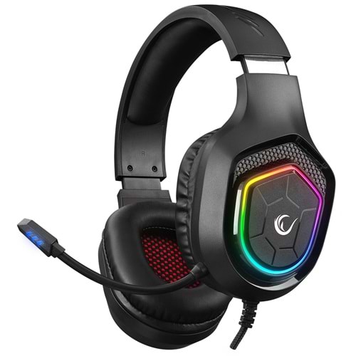 Rampage RM-K90 VECTOR RGB Led 3,5mm Gaming Mikrofonlu Oyuncu Kulaklığı