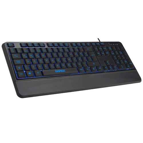 Everest KB-R61 BRIGHT Siyah Usb 3 Renk Aydınlatmalı Q Bilek Multimedia Klavye