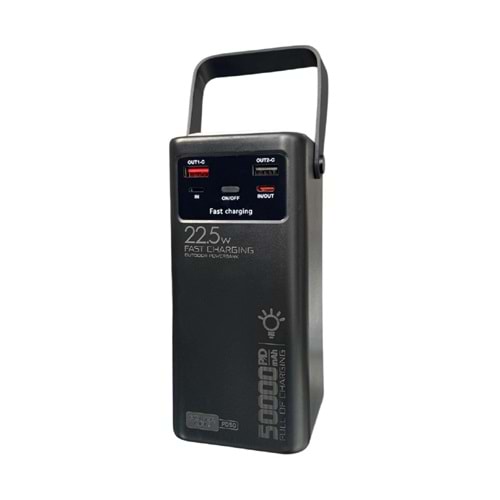 Powerway PD50 50000 mAH Outdoor 22,5 Fast Chargıng Taşınabilir Şarj Cihazı Powerbank