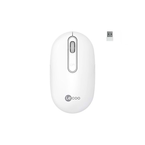 Lecoo WS207 Kablosuz 1600DPI 4 Tuşlu Optik Mouse Beyaz
