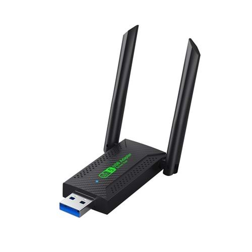 Everest EVERLINK EWA600 600Mbps 2.4GHz/5GHz WIFI-5 AC600RTL8811 2*2dBi Antenli Usb Kablosuz Adaptör