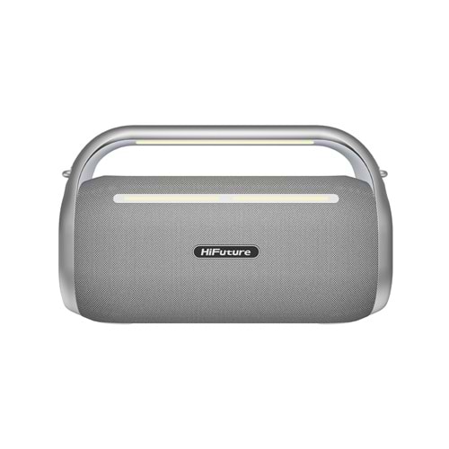 HiFuture MUSİCBOX 100 70W Bluetooth 5.0 BT/USB/SD Kart/ AUX Girişli Mikrofonlu Karaoke Sistemi Kablosuz Hoparlör Gümüş