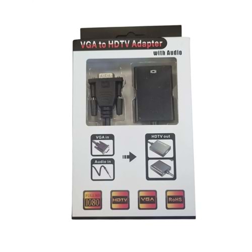Taplin TK-663 VGA TO HDMI Çevirici + Sesli