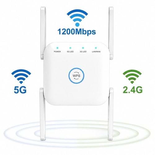 Pıx lınk AC24B 1200 Mbps 2.4GHz & 5GHz Dual-Band Wi-Fi Router