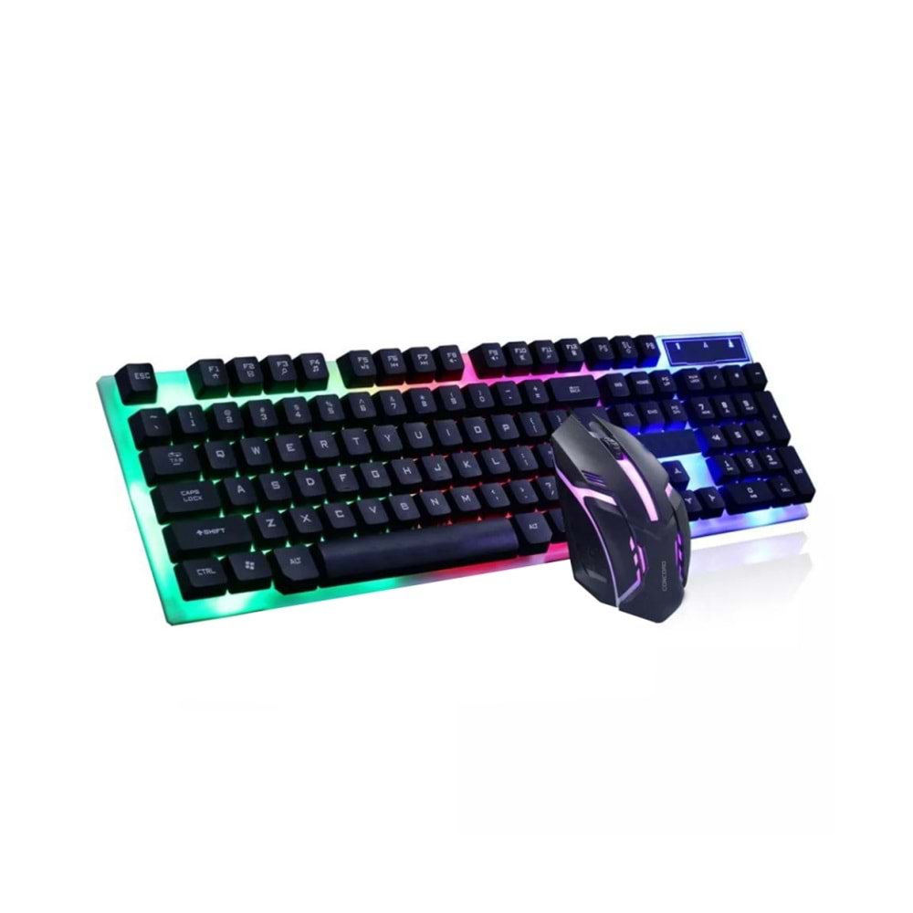 Concord C-56 RGB Led Işıklı Kablolu Gamer Combo Klavye + Mouse Set