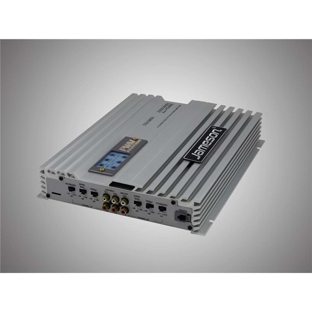 Jameson USA-505A 4 Kanal 2500 Watt Bass Kontrollu Oto Anfi