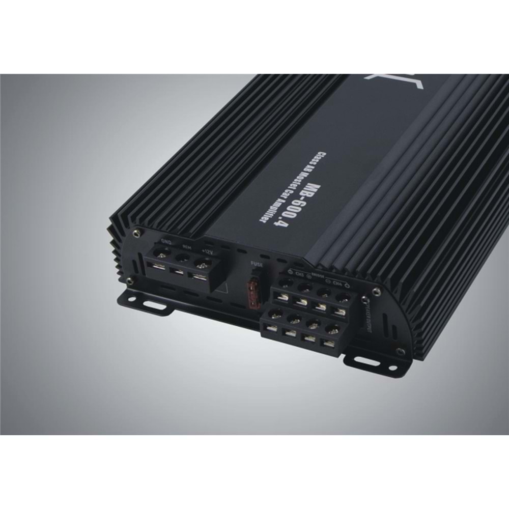Mobass MB-600.4 4 Ohm 55Wx4CH Wıth Bass Control Oto Anfi