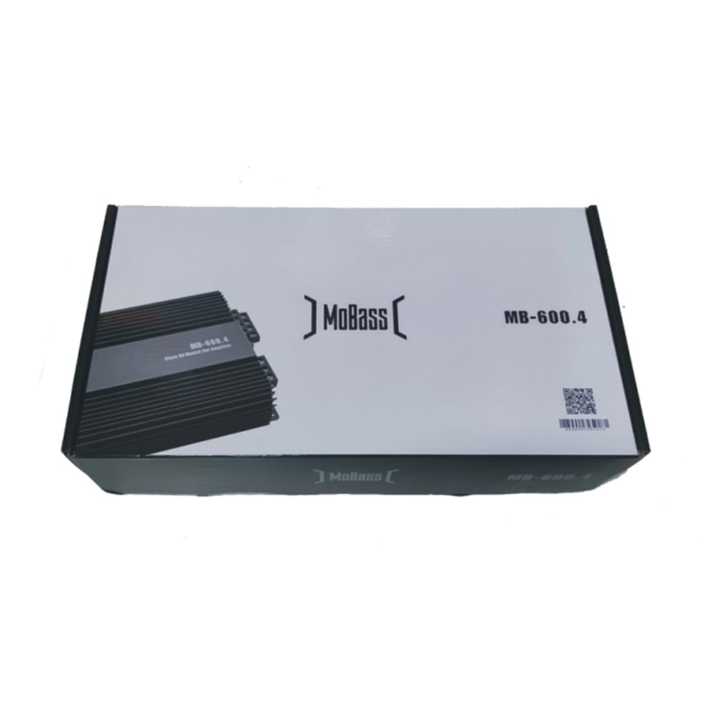 Mobass MB-600.4 4 Ohm 55Wx4CH Wıth Bass Control Oto Anfi