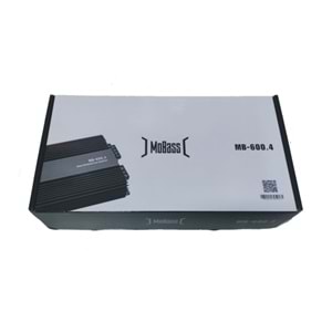 Mobass MB-600.4 4 Ohm 55Wx4CH Wıth Bass Control Oto Anfi