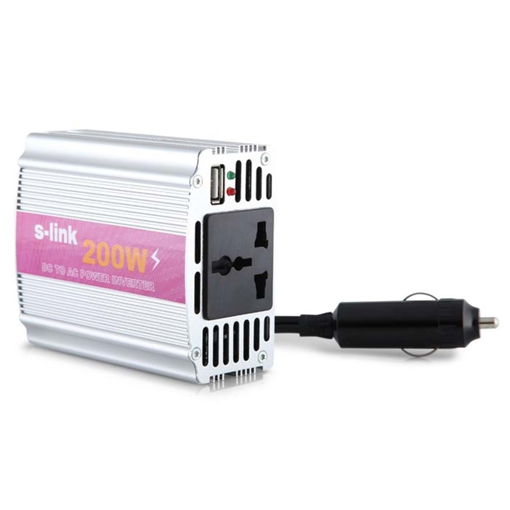 S-link SL-200W 200W Çakmaktan Power İnverter