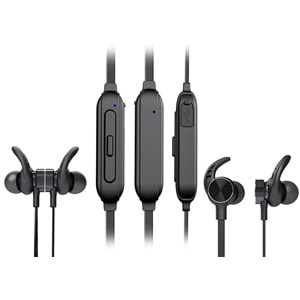 Hytech HY-XBK95 Siyah Boyun Askılı Mıknatıslı Bluetooth Spor Kulak içi Kulaklık Mikrofon