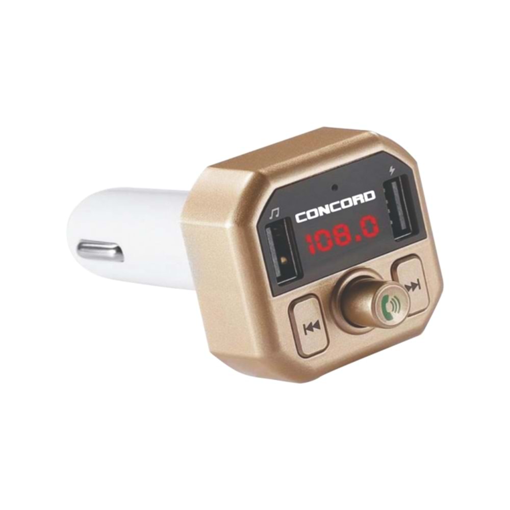 Concord C-609 3.1A Çift Usb/Tf/Bt/Fm Transmitter