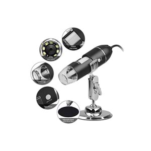 Hytech HY-XWK20 USB + Micro+ Type-C LED Işıklı Mikroskop Kamera