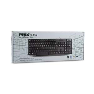 Everest KB-517U Siyah USB F Standart Klavye