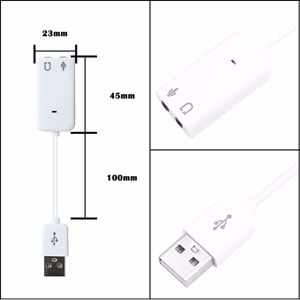 Concord C-849 7+1 Sound Adapter Usb Ses Kartı