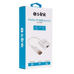 S-link SL-DS580 Display TO HDMI 10cm Çevirici