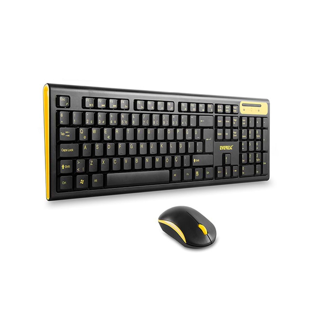 Everest KM-5535 Usb Multi Media Kablosuz Q Standart Klavye + Mouse Set