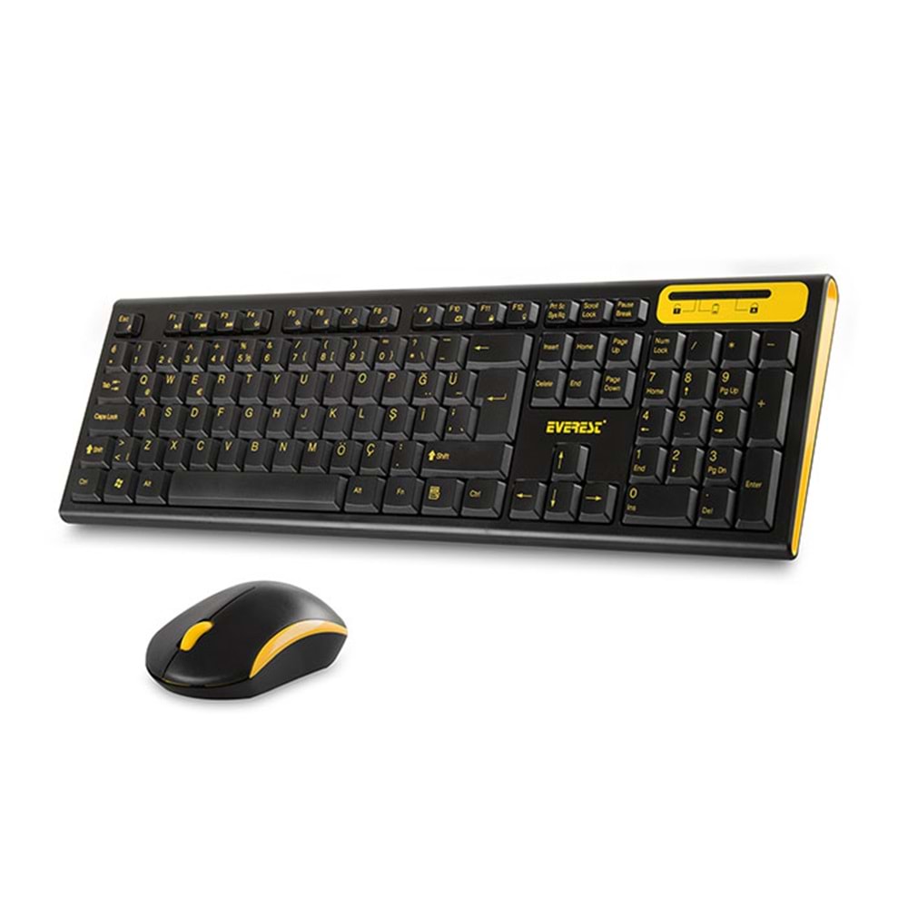 Everest KM-5535 Usb Multi Media Kablosuz Q Standart Klavye + Mouse Set