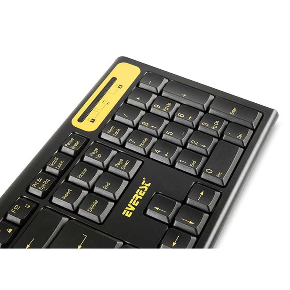 Everest KM-5535 Usb Multi Media Kablosuz Q Standart Klavye + Mouse Set