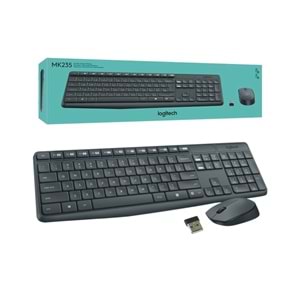 Logitech MK235 Kablosuz Klavye Mouse Set (Q TR)