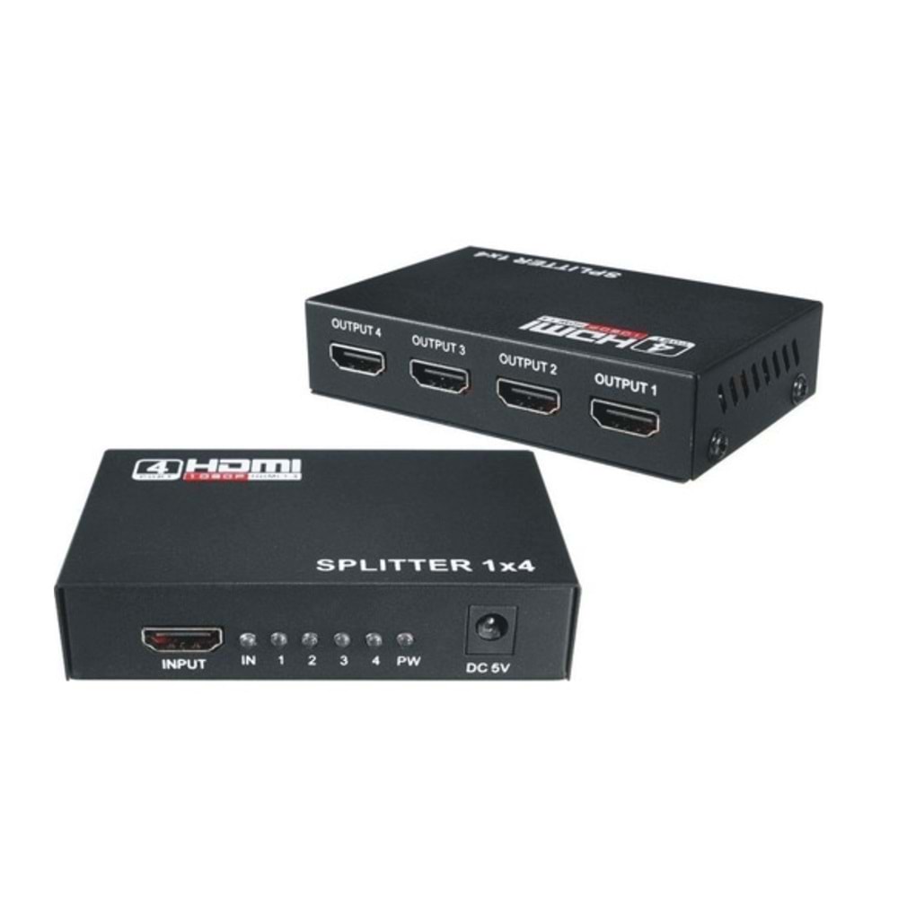 Concord HS4 4 Port Hdmı Splitter 1 in Ports 4 Out Port