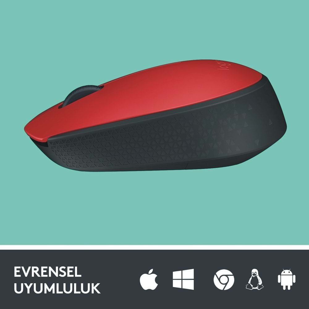 Logıtech M171 Kırmızı 910-004641 Wireless Optik Mouse