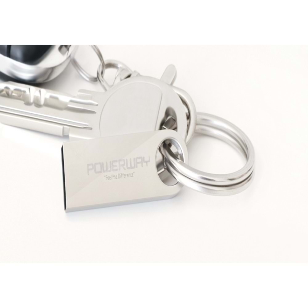 Powerway 8 GB Usb 2,0 Mini Metal Flash Bellek