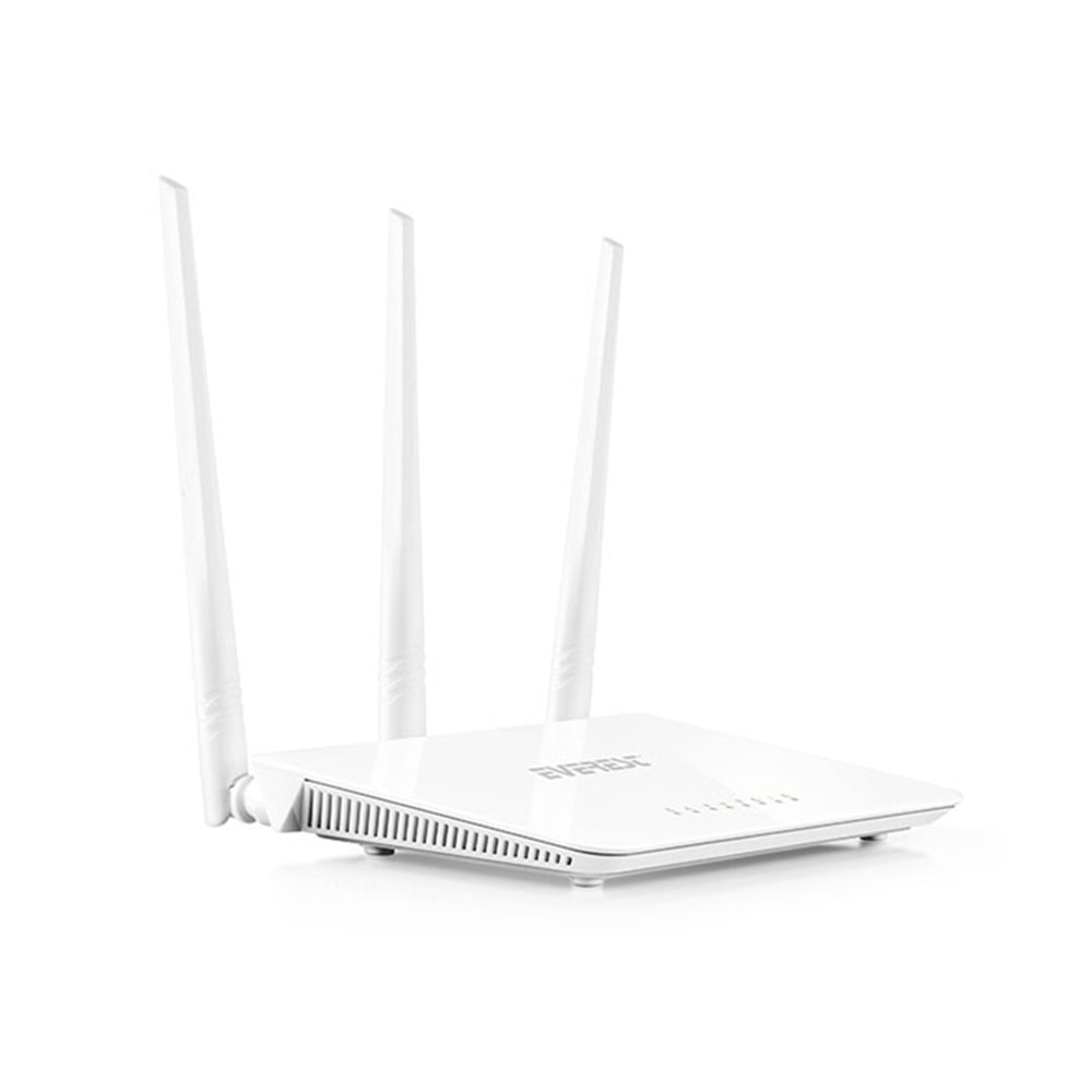Everest EWR-F303 300Mbps 2.4GHz 3x 5dBi Anten 1x WAN 3x LAN Repeater+AP+WISP Destekli Wireless Router