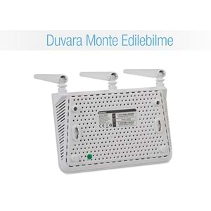 Everest EWR-F303 300Mbps 2.4GHz 3x 5dBi Anten 1x WAN 3x LAN Repeater+AP+WISP Destekli Wireless Router