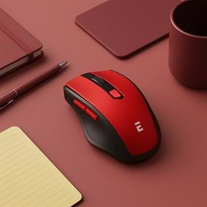 Everest SMW-777 Usb Kırmızı 2.4Ghz Optik Wireless Mouse