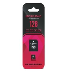 Powerway 128 GB Micro SDHC Class 10 Hafıza Kartı