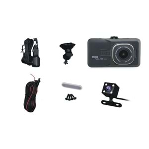 Concord C-658 3.0 İnç Araç İçi Kamera Full HD 1080P Çift Kamera