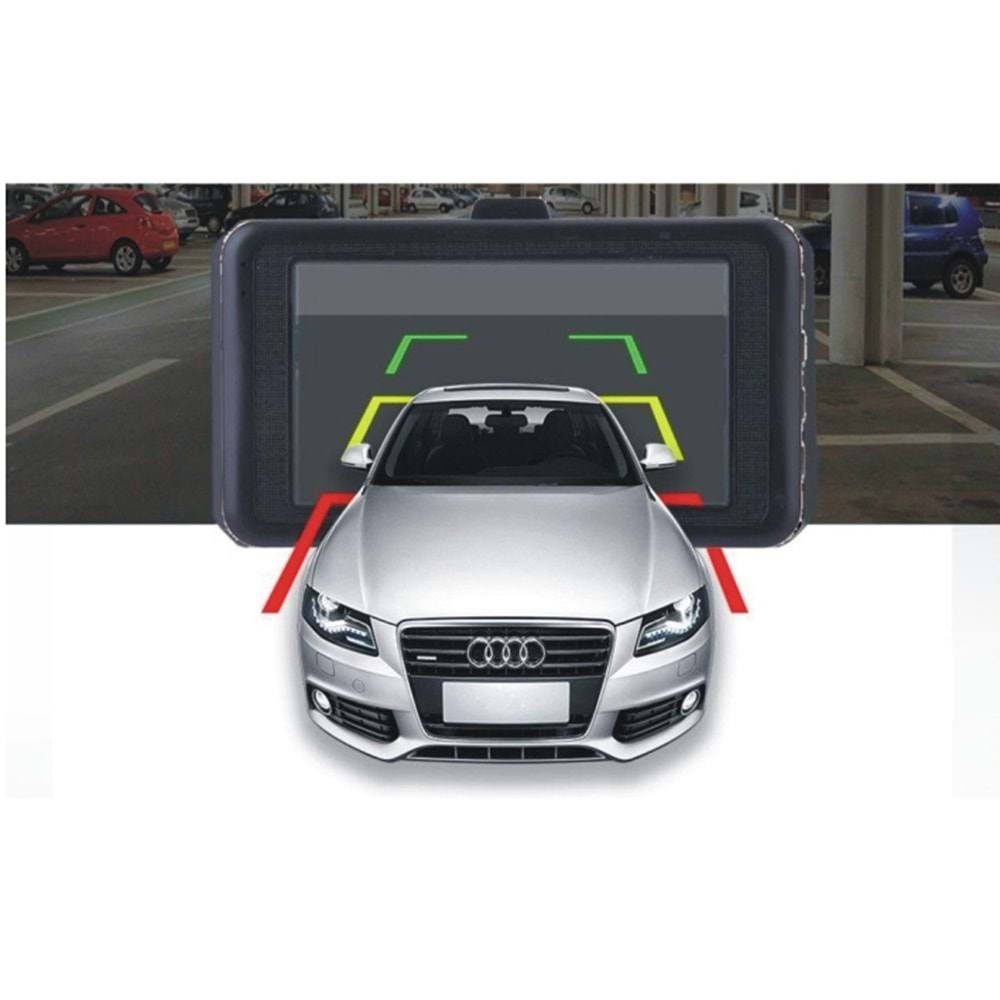 Concord C-658 3.0 İnç Araç İçi Kamera Full HD 1080P Çift Kamera