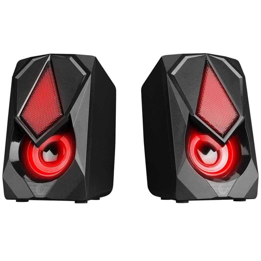 Rampage RMS-G19 2.0 5 Watt LED Işıklı Siyah Multimedia Speaker