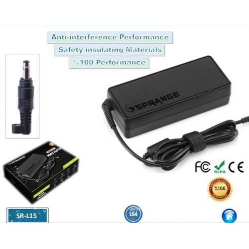 Sprange SR-L15 19V 4.74A 90W Hp Bullet 4.8x1.7 Notebook Adaptör