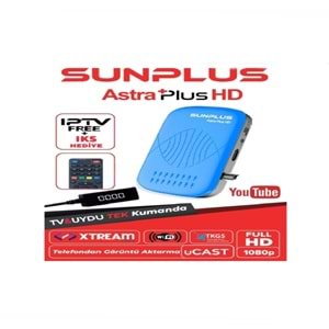 Sunplus ASTRA Plus HD IPTV+IKS Hediye Uydu Alıcısı