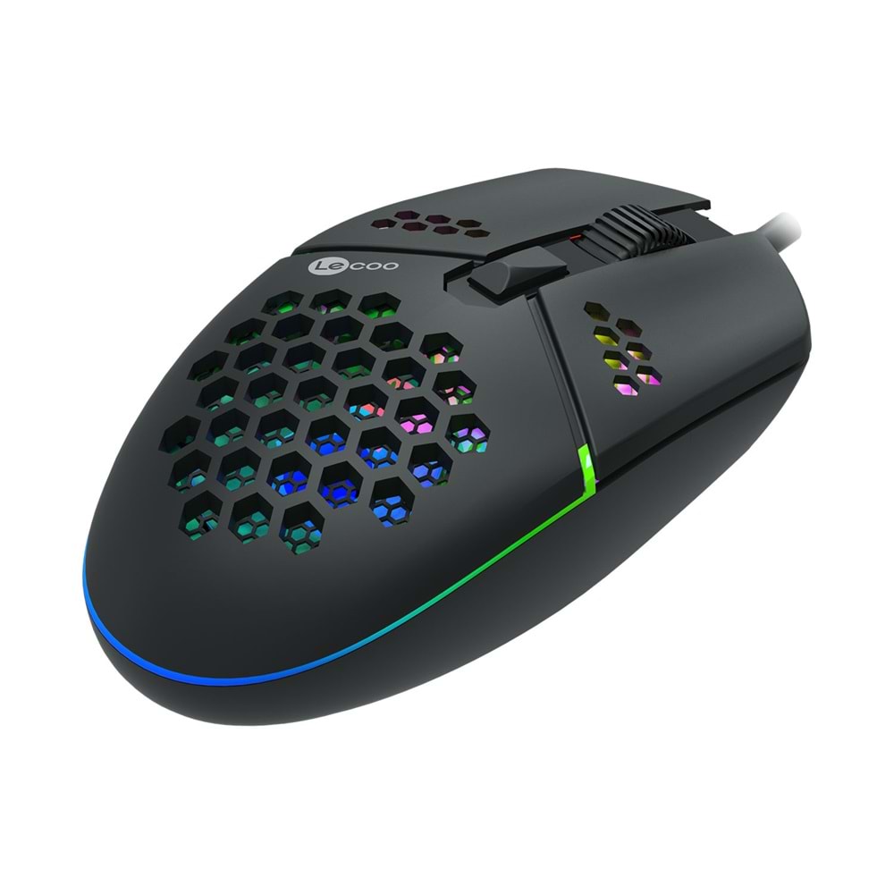 Lenovo Lecoo MS105 3200 DPI 6 Tuşlu Kablolu RGB LED Aydınlatmalı Gaming Oyuncu Mouse