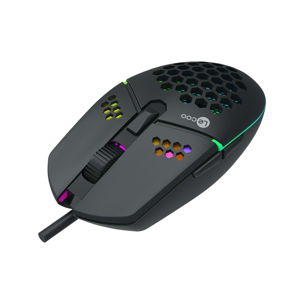 Lenovo Lecoo MS105 3200 DPI 6 Tuşlu Kablolu RGB LED Aydınlatmalı Gaming Oyuncu Mouse
