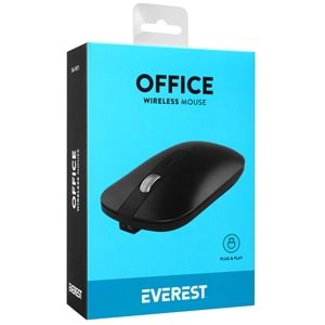 Everest SM-W71 2.4Ghz Siyah 4D Şarjlı Kablosuz Mouse