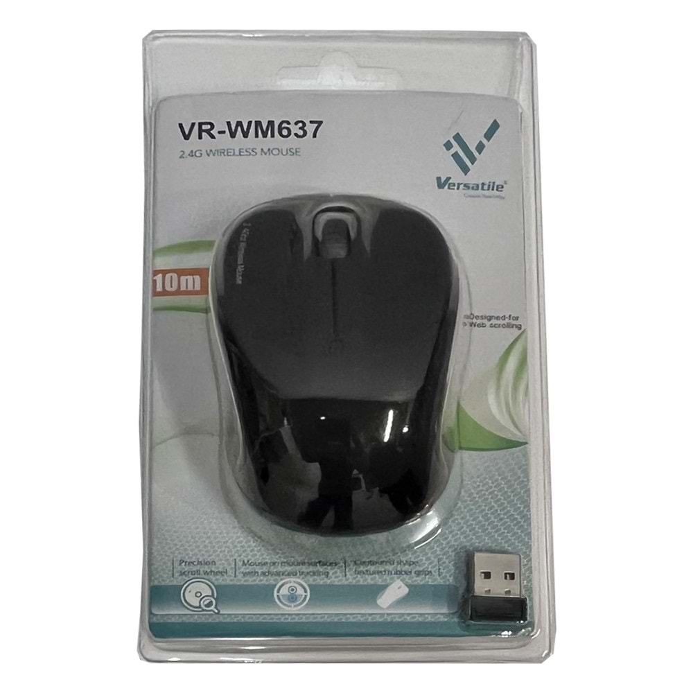 Versatile VR-WM637 Kırmızı/Mavi/Siyah Kablosuz Mouse