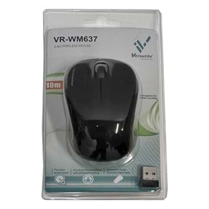 Versatile VR-WM637 Kırmızı/Mavi/Siyah Kablosuz Mouse