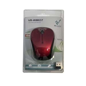 Versatile VR-WM637 Kırmızı/Mavi/Siyah Kablosuz Mouse