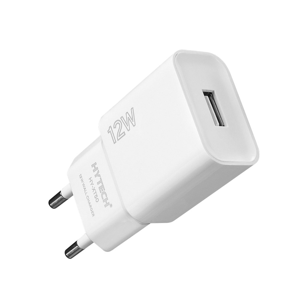 Hytech HY-XT50T 12W 5V 2,4A Type USB-C Kablolu Beyaz kablo + Ev Şarj Cihazı